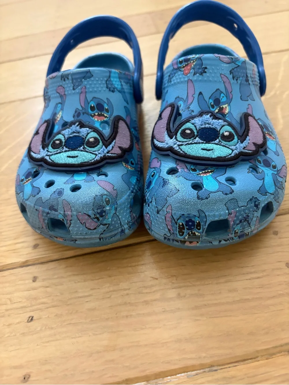 CROCS Kids' Blue Stitch Character Clog Sandals